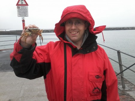 mijn vismaat michael heeft altijd vreemde vangsten 24-10-2014