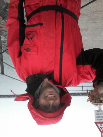 mijn vismaat michael heeft altijd vreemde vangsten 24-10-2014